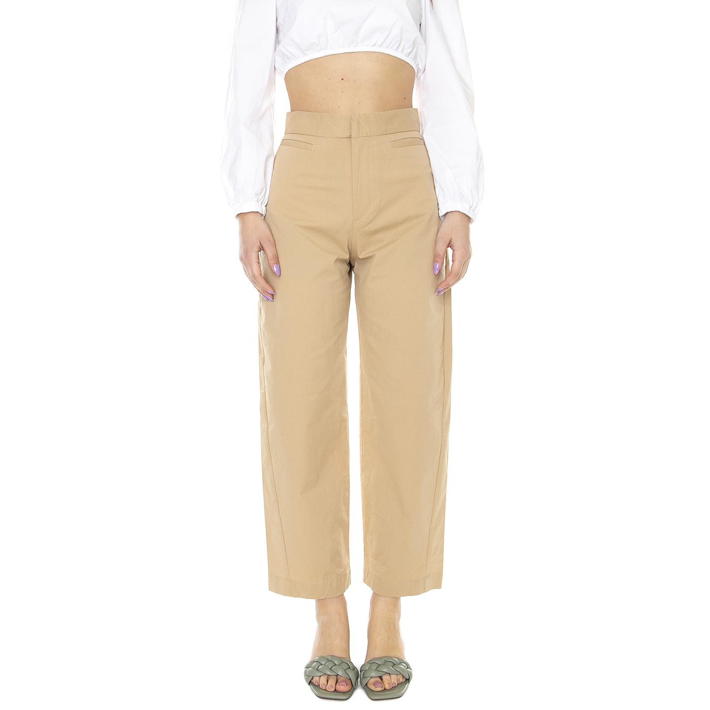 W' Katja Khaki - Pantaloni Donna Beige 330871-134  ELVINE 