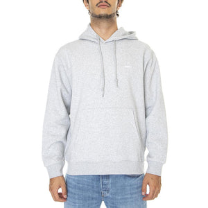 Established Works Bold Hooded Fleece Ash Grey - Felpa con Cappuccio Uomo Grigia 112470169-AGRYe  OBEY 