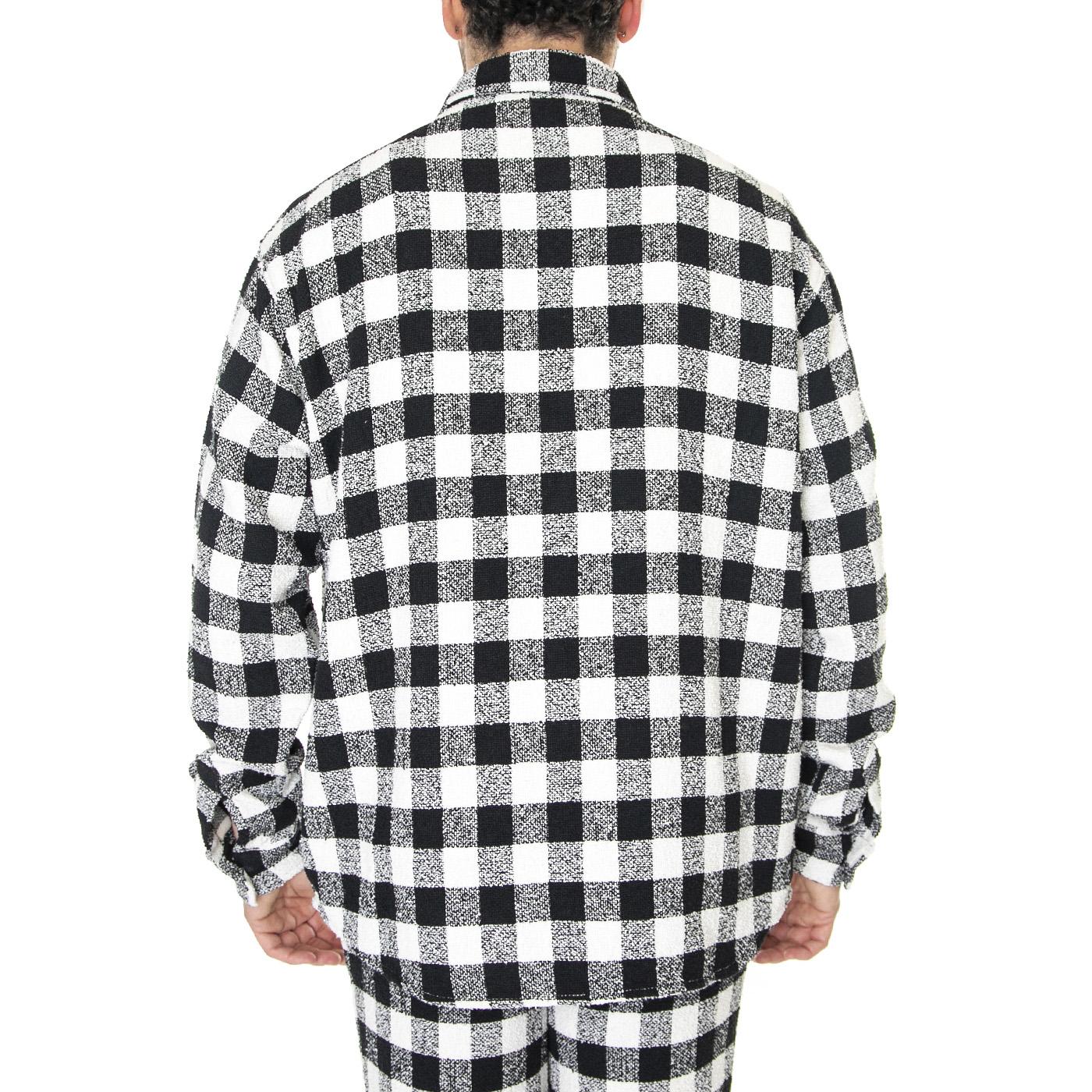 OC x DICKIES Tweed Shirt Black Check - Camicia Uomo Nera / Multicolore DK0A4Y4WE901  DICKIES 