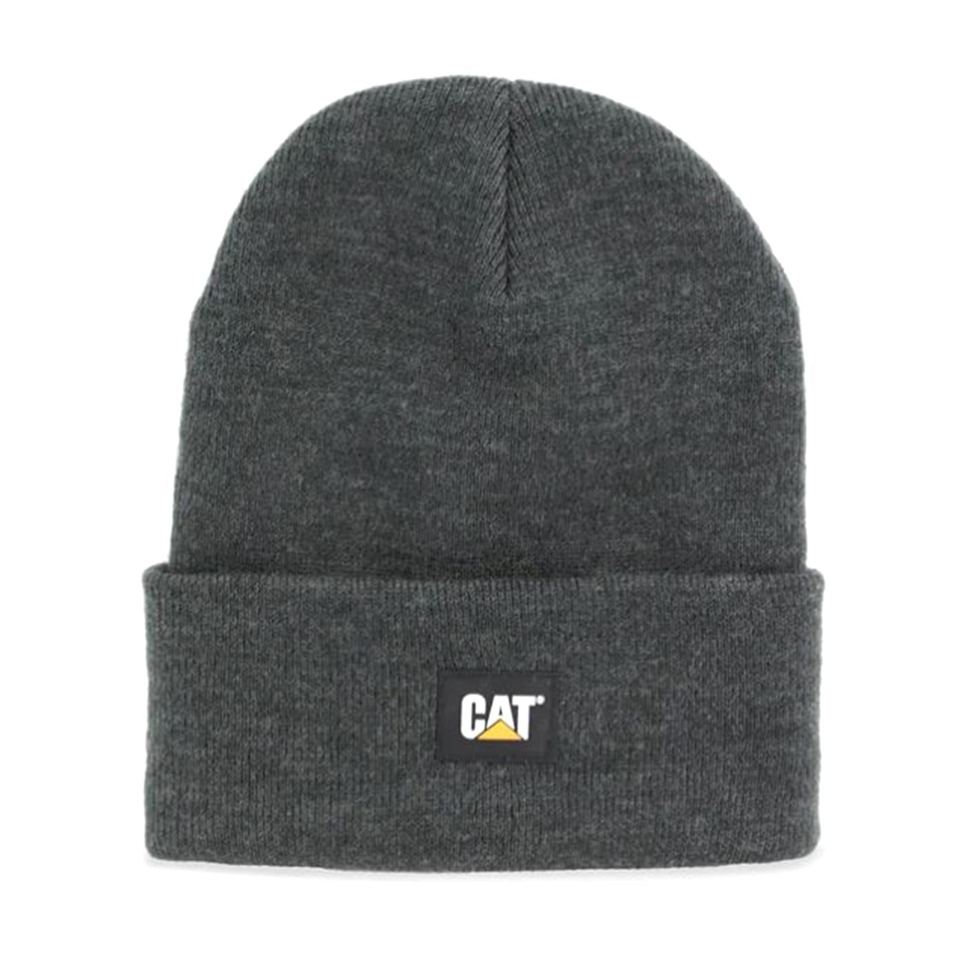 Cat Label Cuff Beanie Dark Heather Grey - Cappellino a Cuffia Grigio 1090026-10123  CAT 