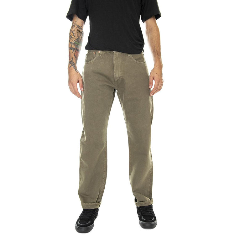 551Z Authentic Straight Z0871 Green Ga - Pantaloni Denim Jeans Uomo Verdi 24767-0044  LEVIS 