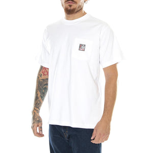 Mens Point Pocket T-Shirt - White - Maglietta Girocollo Uomo Bianca 131080287-WHT  OBEY 