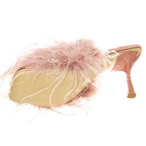 Chauffeur Blush Combo Faux Suede+Fur - Sandali Donna Rosa JCSJC-921-9-1-BLU  JEFFREY CAMPBELL 