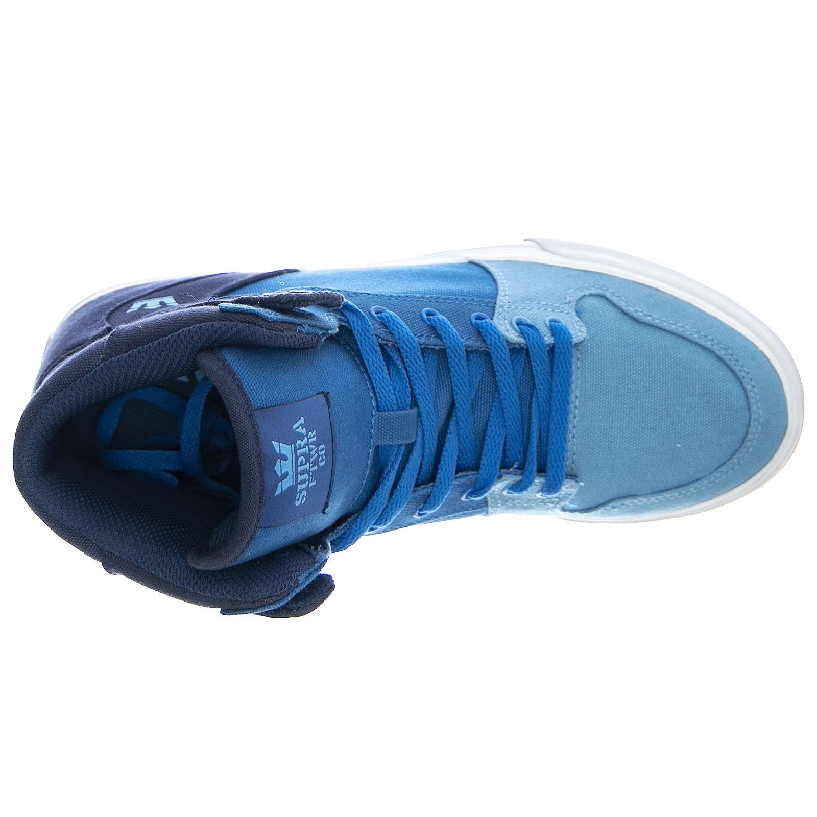 Kids Vaider Cornestone 430 Sneakers - Blue Gradient / White - Scarpe Profilo Alto Bambino Blu 58200-430-M-430  SUPRA 