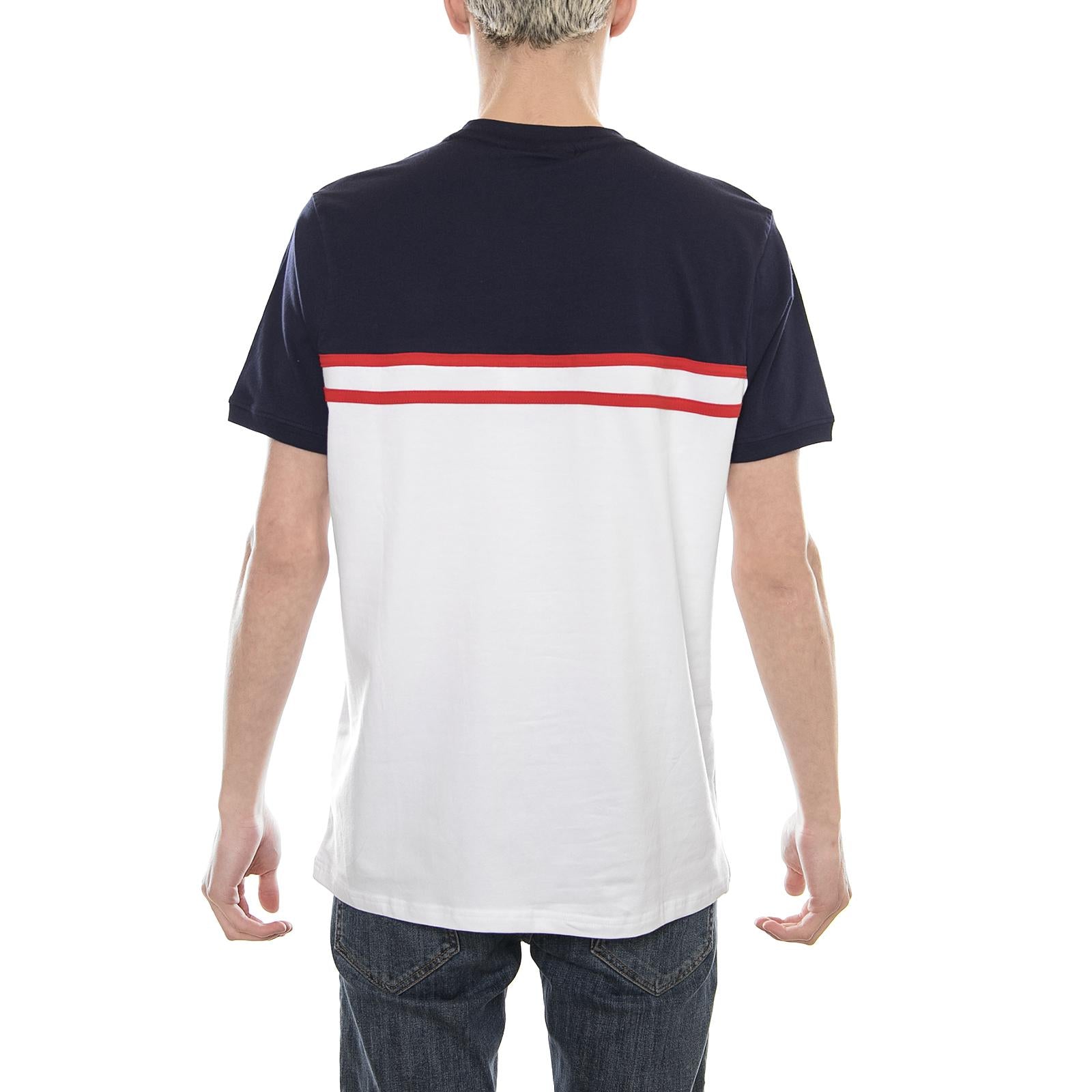 Baldi Cut And Sew Tee white-peacoat 684354-B22  FILA 