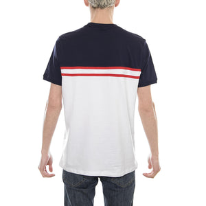 Baldi Cut And Sew Tee white-peacoat 684354-B22  FILA 