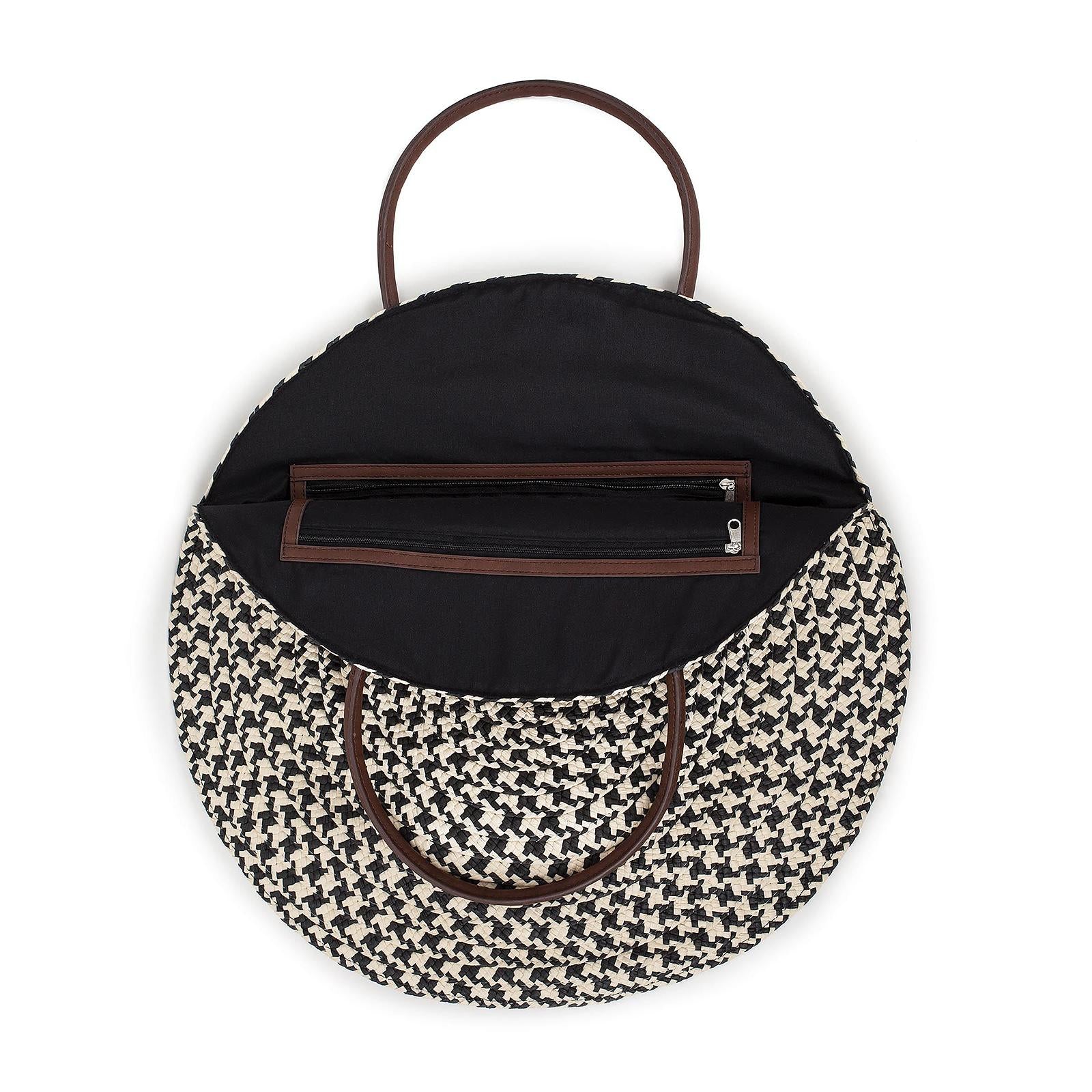 Amalie Bag - Black / Natural - Borsa Multicolore con Manici 05229-BKNAT . BRIXTON 