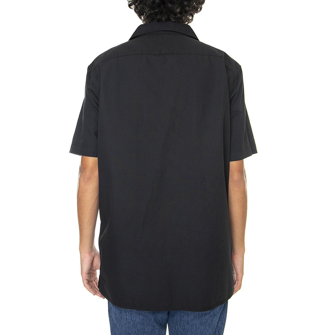 Elijah Berle Woven Elbe Black - Camicia Maniche Corte Uomo Nera VN0000B3BLK1  VANS 