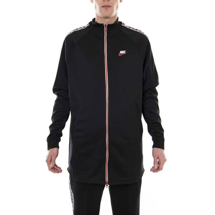 M NSW TAPED TRACK JKT POLY BLACK/GYM RED/SAIL AJ2681-010  NIKE 