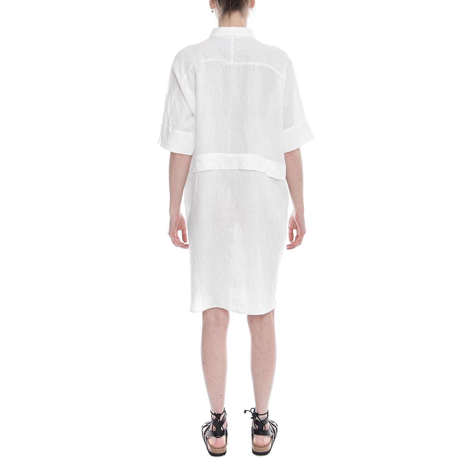 Womens Sassa  Polo Shirt Dress - White - Abito Polo Donna Bianco 182652-101  ELVINE 