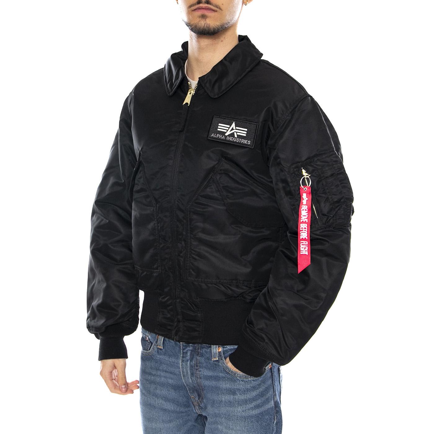 CWU 45 Black Jacket -- Giacca Uomo Nera F100102 3 ALPHA INDUSTRIES 