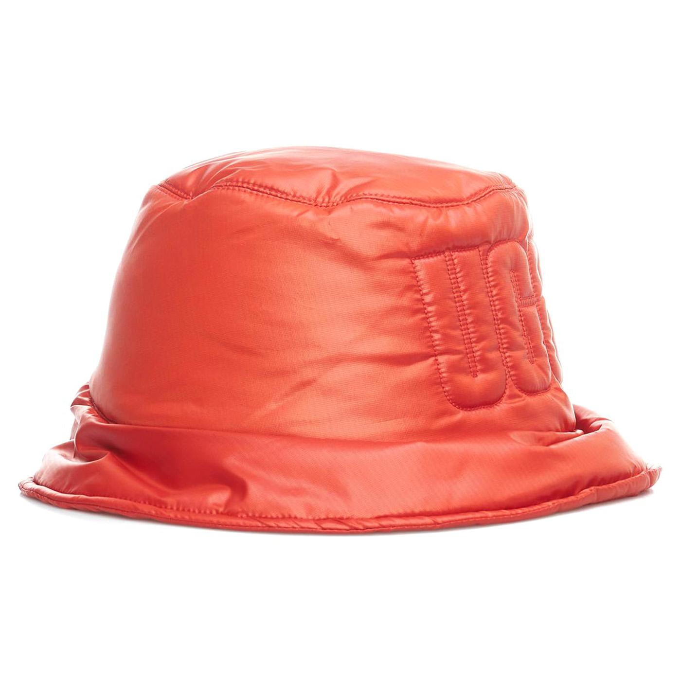W AW Quilted Logo Bucket Hat Neon Mars - Cappello da Pescatore Arancione UGA21628-MARS  UGG 