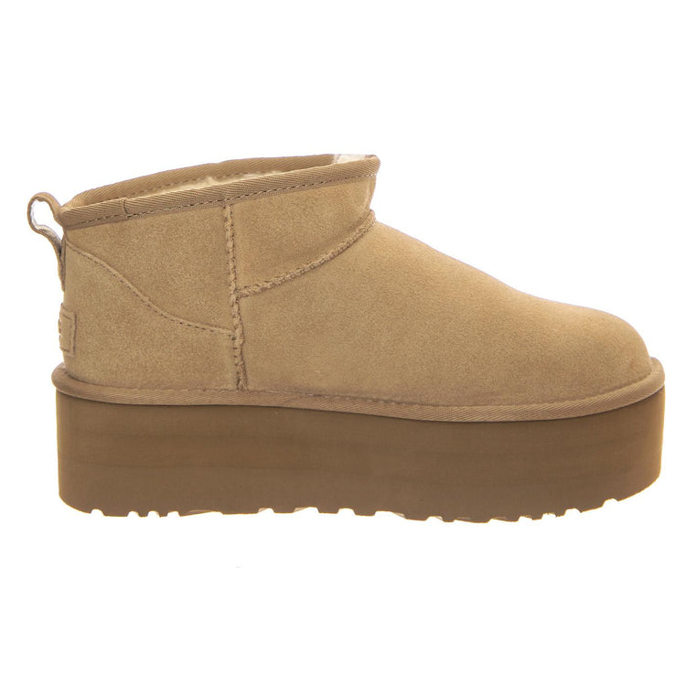 W Classic Ultra Mini Platrform - Stivaletti Donna Beige 1135092-SAN  UGG 