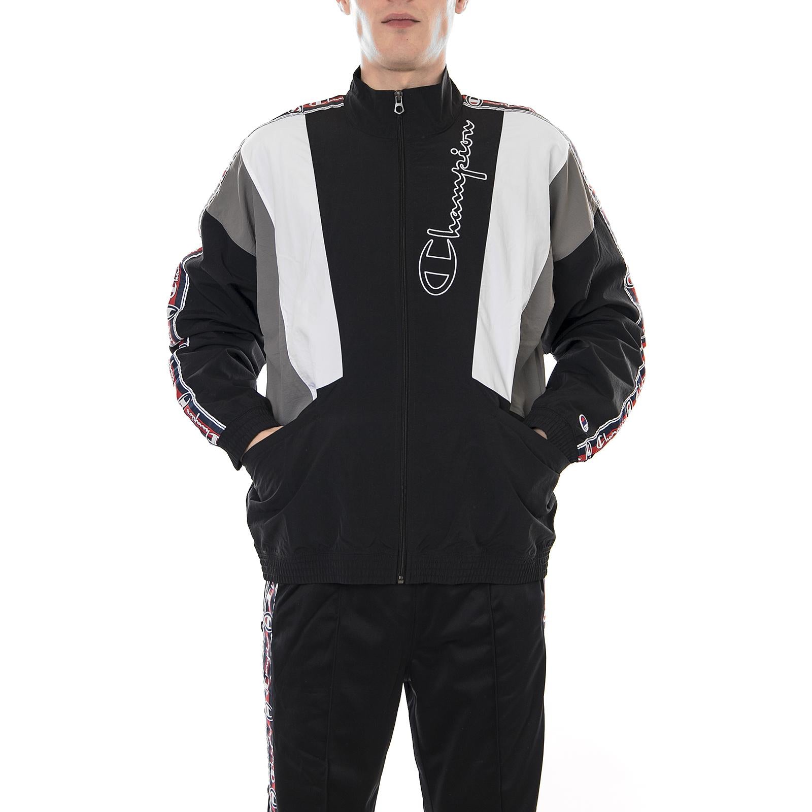 Full Zip Top Black / Grey / White 211988-KK001  CHAMPION 