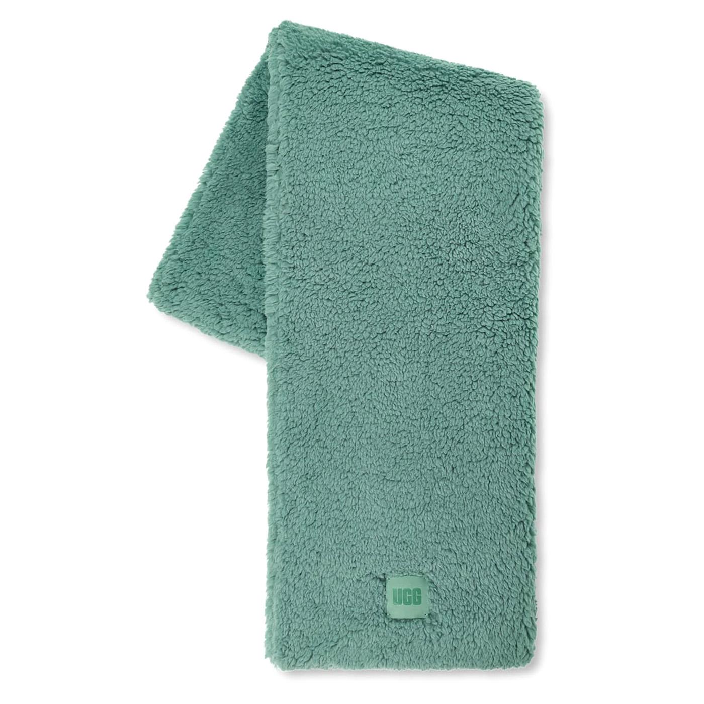 W Sherpa Oversized Scarf Aloe Vera - Sciarpa Verde UGA20052-AVR  UGG 