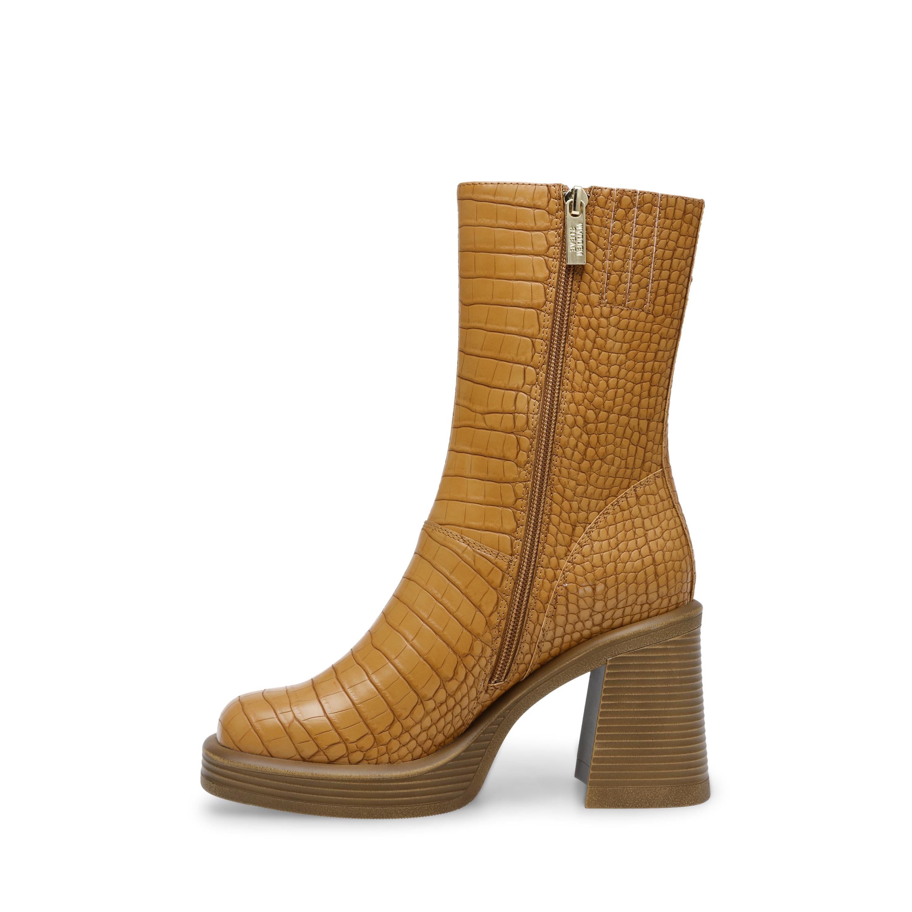 Finite Tan Croco - Stivaletti Donna Marroni SMSFINITE-TANC  STEVE MADDEN 