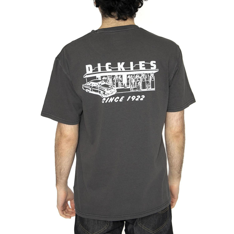 SS Station SS Tee Black - Maglietta Girocollo Uomo Nera DK0A4Z8XBLK1  DICKIES 