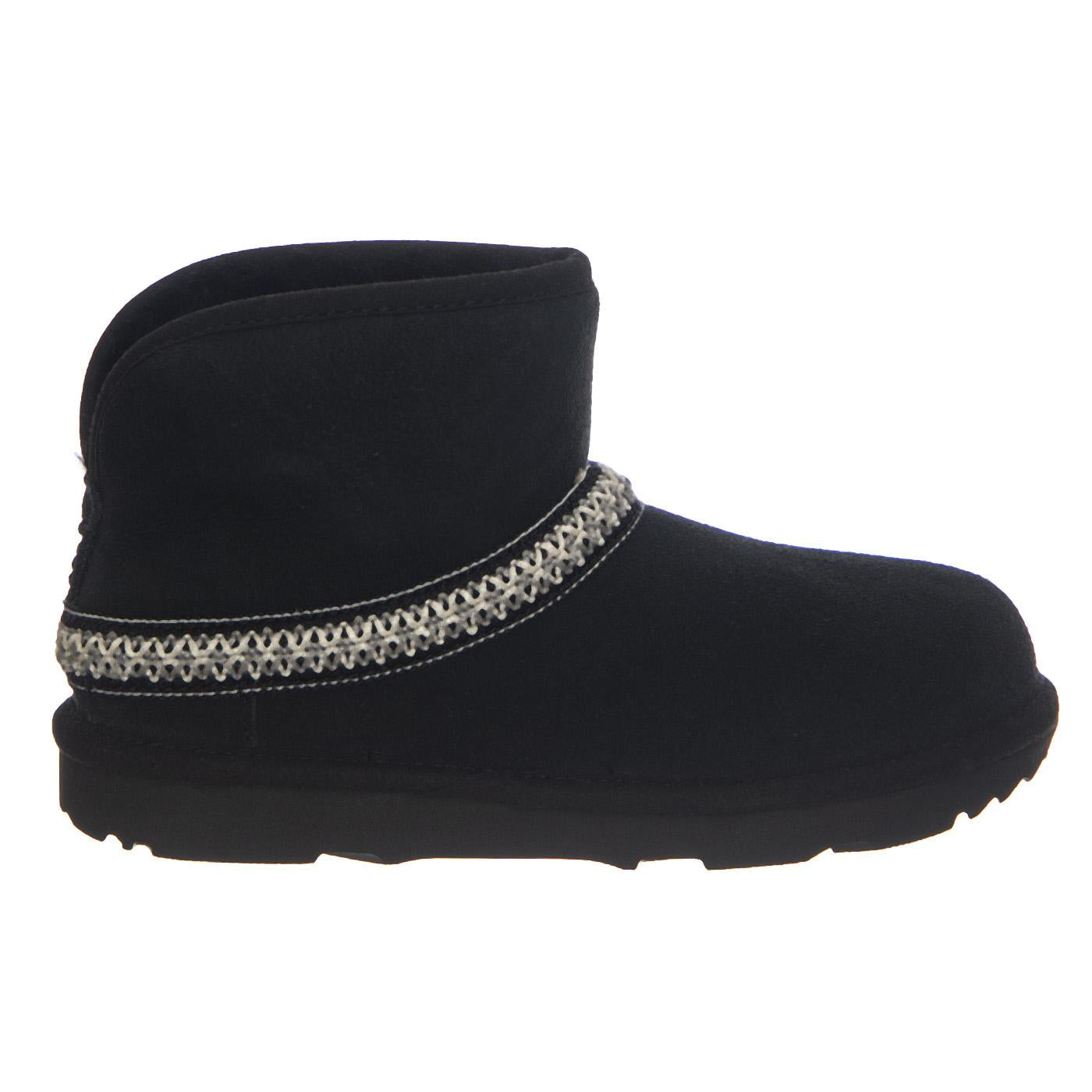 K Classic Mini Crescent Black - Stivali Bambini Neri UGKCLMCRBK1157697K  UGG 