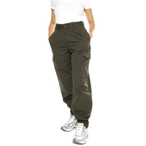 W' Collins Pant Office Green garment dyed - Pantaloni Donna Verde I029789.666GD  CARHARTT WIP 