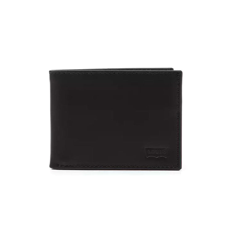 Batwing Bifold ID Caviat Leather Black - Portafogli Nero D5489-0002  LEVIS 