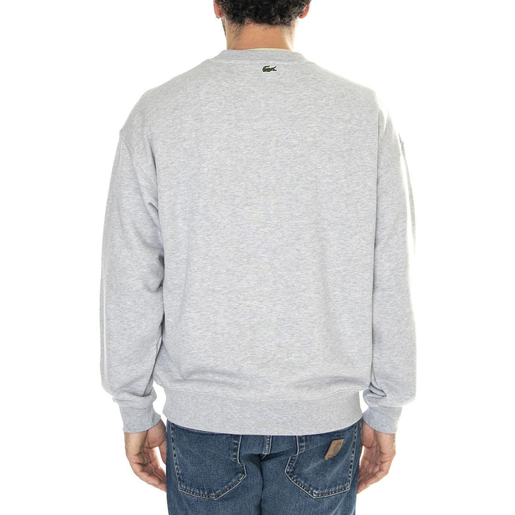 Sweatshirt CCA Grey - Felpa Girocollo Uomo Grigia SH7349-CCA  LACOSTE 