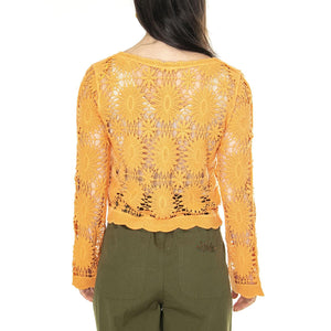 Knitted Cardigan - Cardigan Donna Arancione 85109704-153  MD'M 