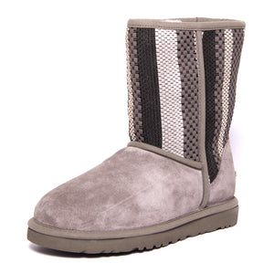 Classic Short - Charcoal Grey / Multicolor - Stivali Donna Multicolore UGSCLSWOVCHA1010551W  UGG 