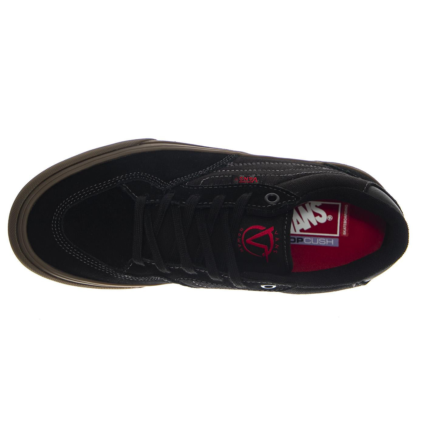 Skate Rowan Black/Dark Gum -- Scarpe Stringate Nero / Marrone Scuro VN0A5JIC 39L1 VANS 