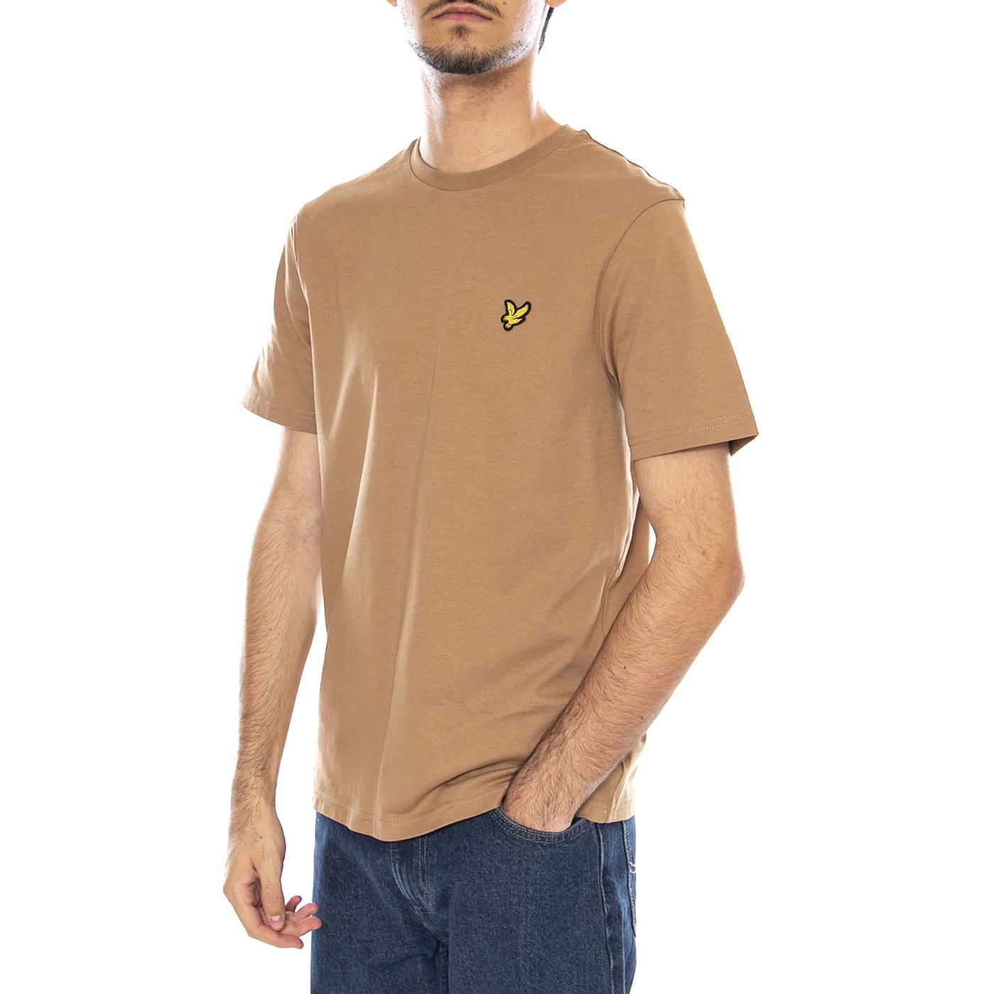 Plain T-Shirt Tigers Eye - Maglietta Girocollo Uomo Marrone TS400VOG-X851 . LYLE & SCOTT 