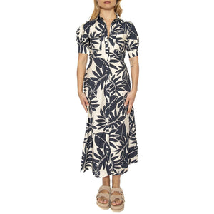 Vestido midi camisero floral Filodendro - Abito Donna Multicolore 51W/11203  WILD PONY 