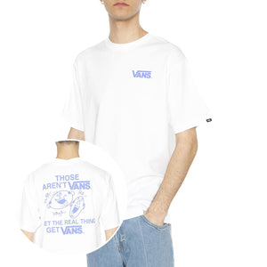 Cuckling Duo Loose SS Tee White - Maglietta Girocollo Uomo Bianca VN000NU0WHT1  VANS 