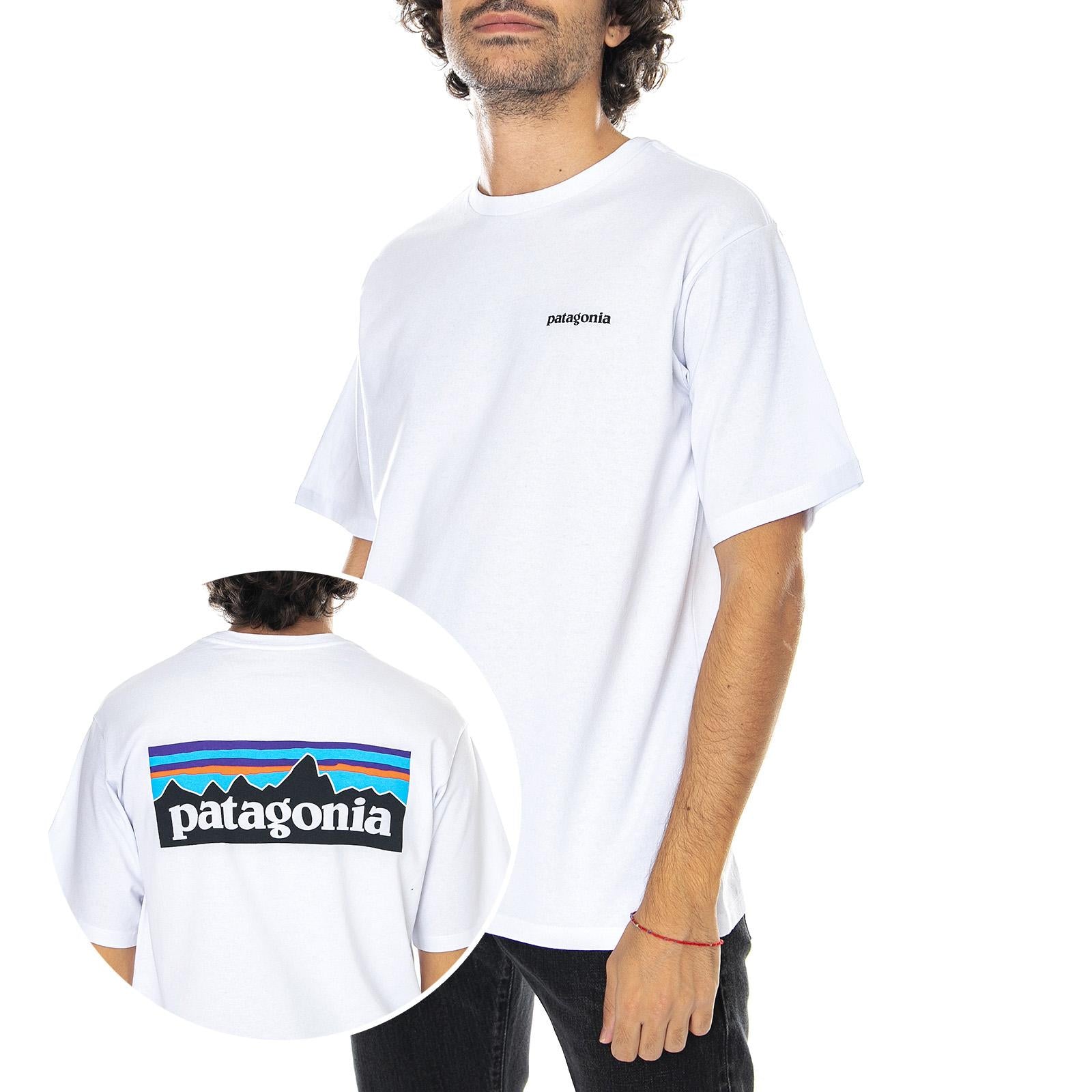 Mn P-6 Logo Responsibili-Tee White - Maglietta Girocollo Uomo Bianca 38504-WHI  PATAGONIA 