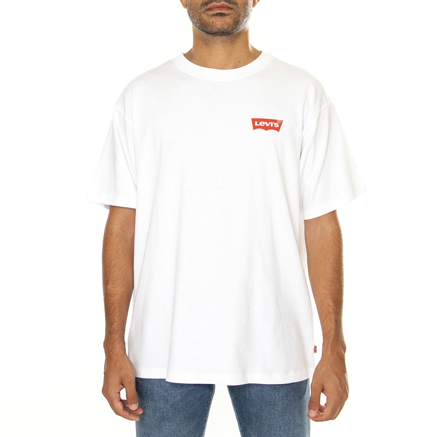 Vintage Fit Graphic Tee Archival Polar B Whites - Maglietta Girocollo Uomo Bianca 87373-0156  LEVIS 