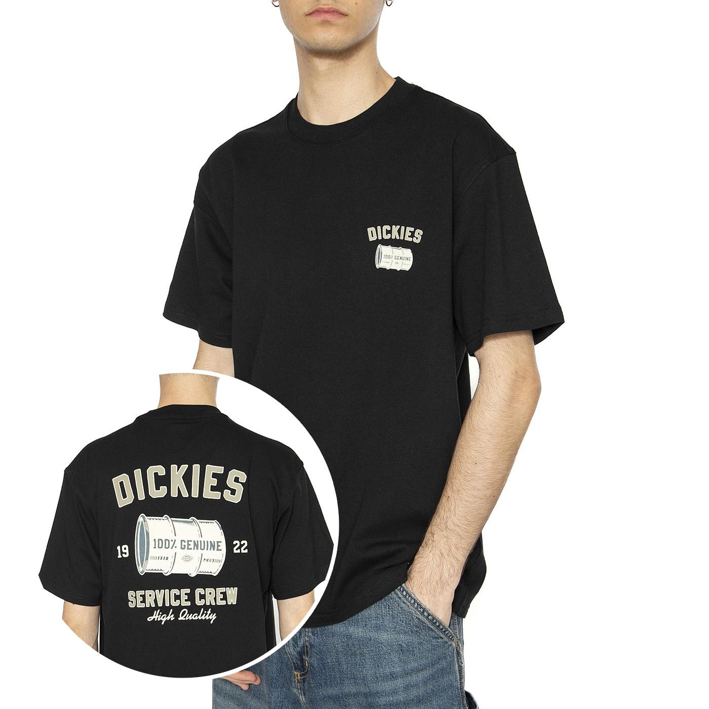 Service Crew SS Tee Black - Maglietta Girocollo Uomo Nera DK0A4Z8TBLK1  DICKIES 