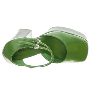 W' Leila Green Patent Pumps - Scarpe Décolleté Donna Verdi JCSR726PG-19-002-GRE  JEFFREY CAMPBELL 