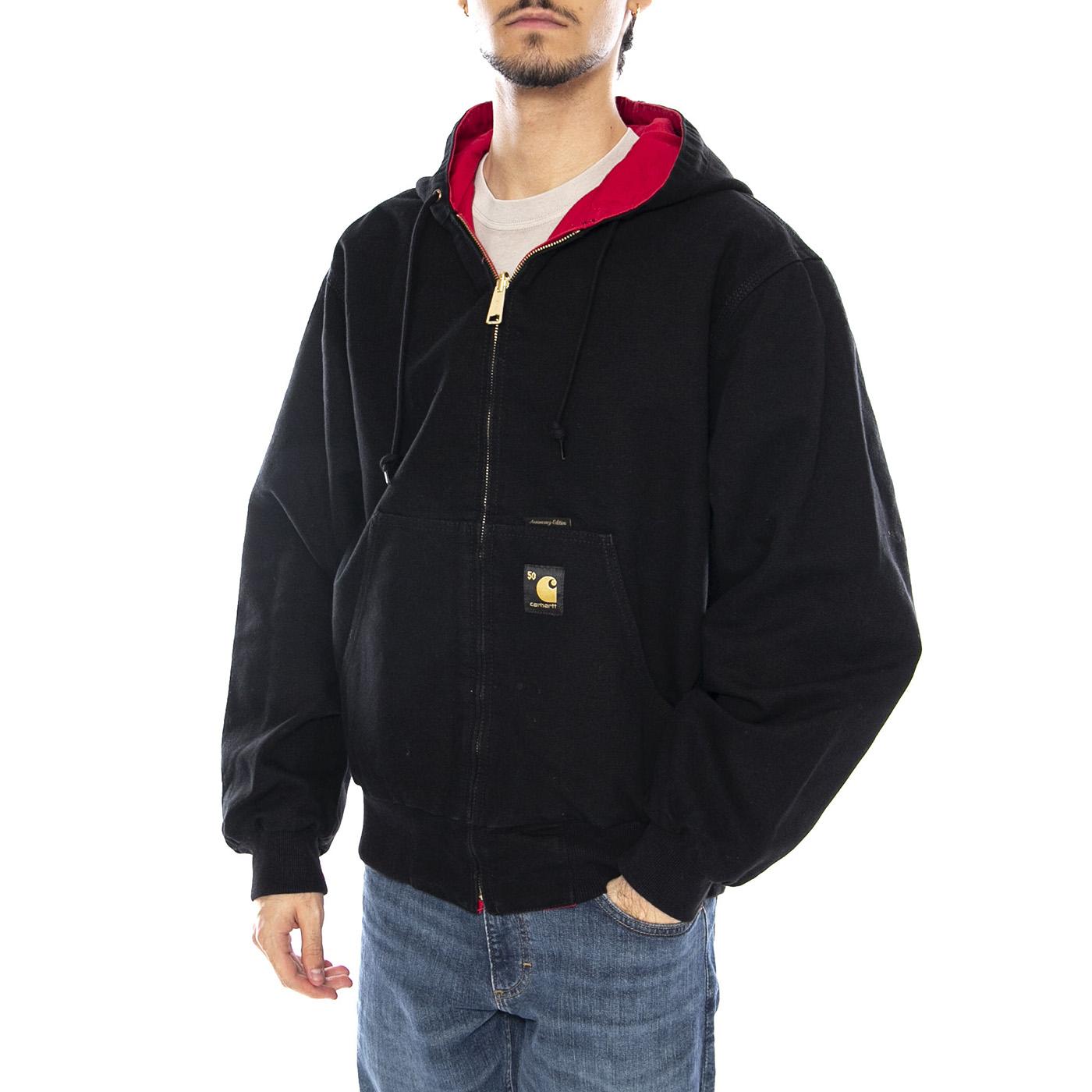 50 Years Anniversary OG Active Jacket Canvas Black / USA Red - Giacca Uomo Rossa I036412.3GJ02 . CARHARTT WIP 