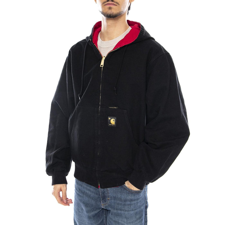 50 Years Anniversary OG Active Jacket Canvas Black / USA Red - Giacca Uomo Rossa I036412.3GJ02 . CARHARTT WIP 
