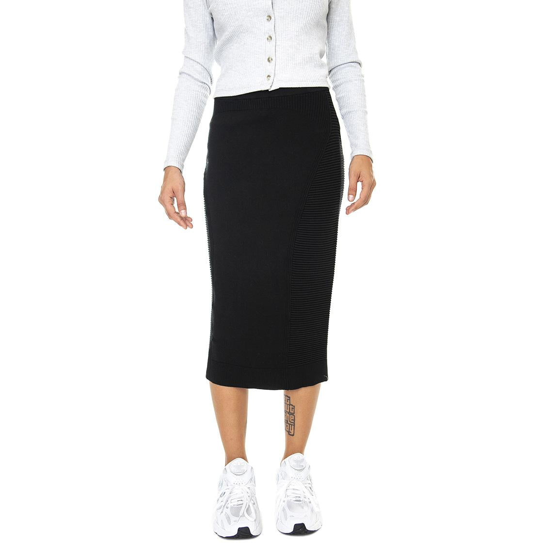 Gonna-031 - Gonna Longuette Nera JF9644-031  LACOSTE 