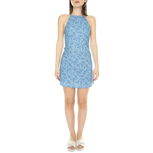 Vestido Corto Halter con Estampado Paisley - Abito Donna Blu / Multicolore 31W/41229  WILD PONY 