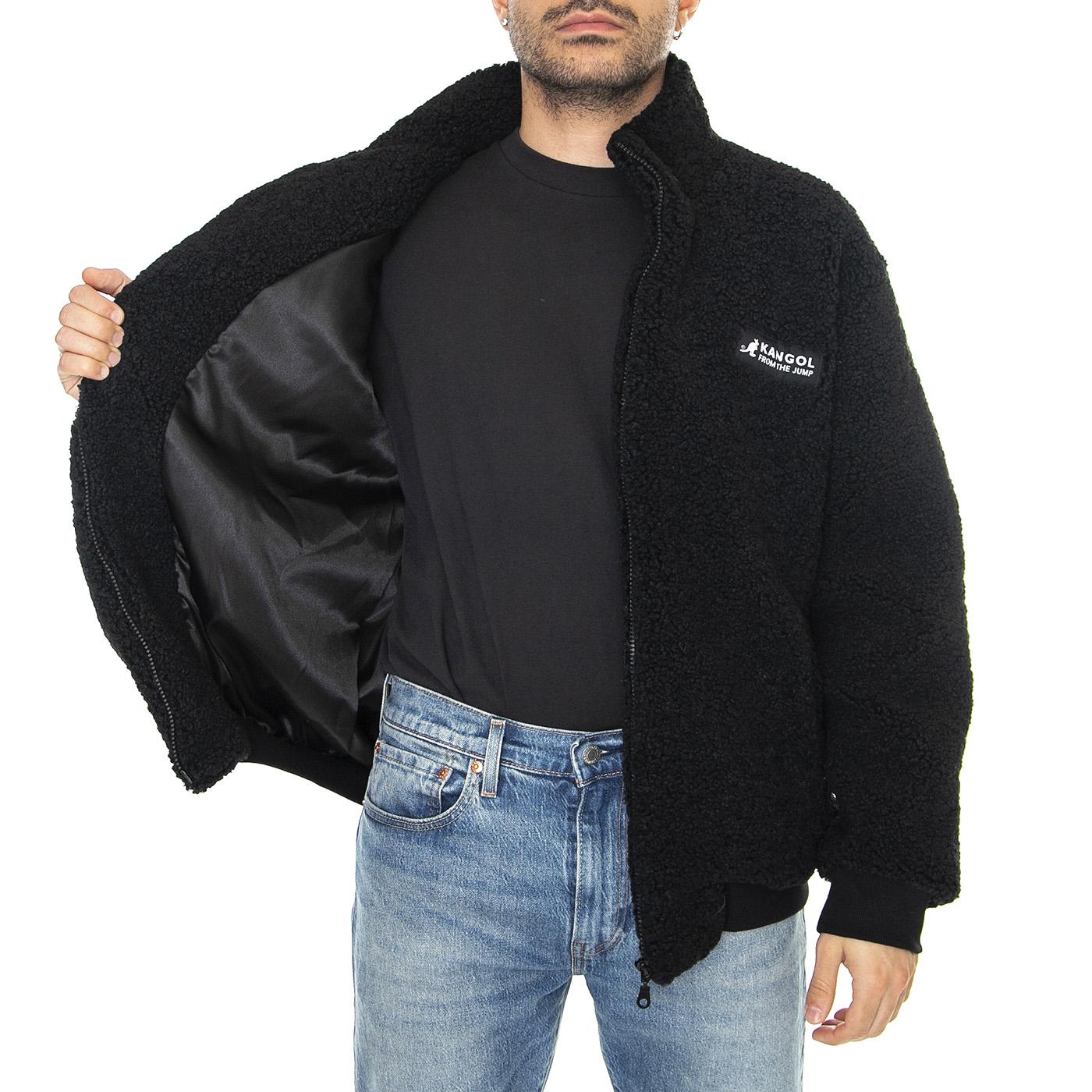 Teddy Black - Giacca Estiva Uomo Nera KAF22UTDZ107-99  KANGOL 