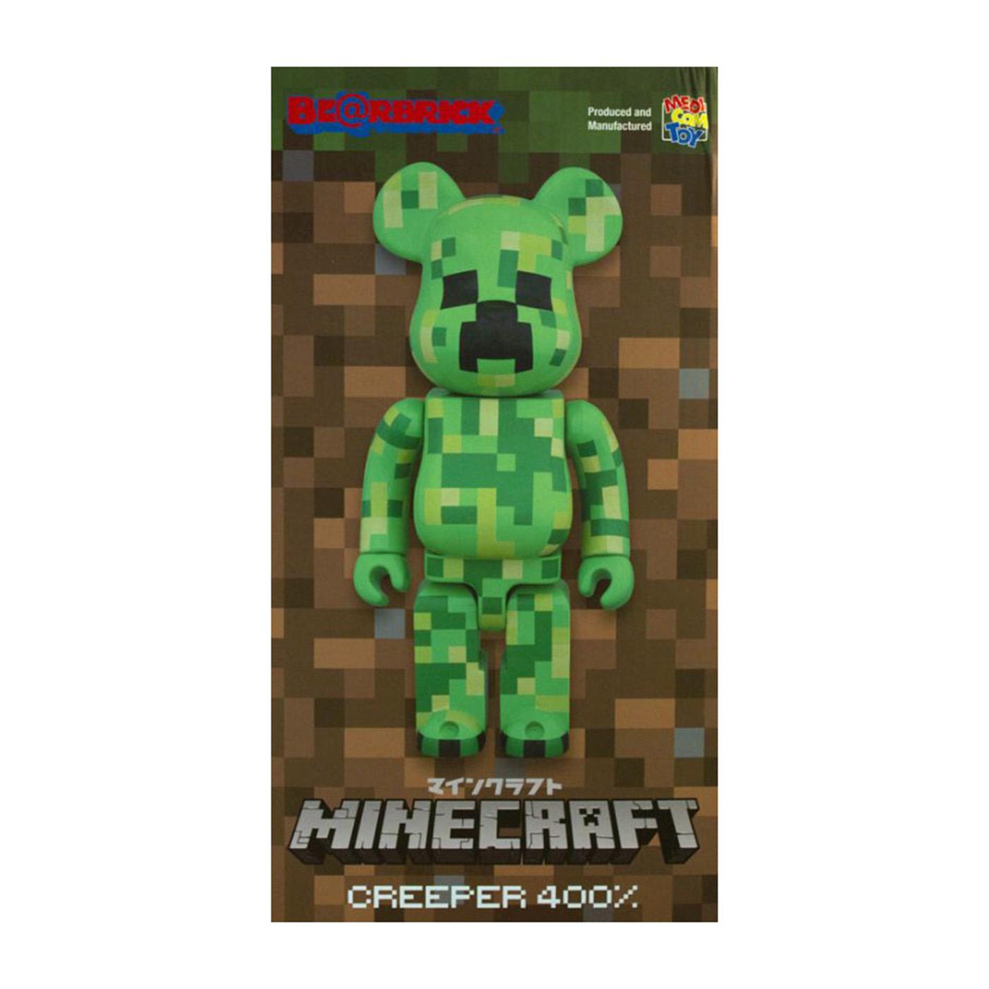 Medicom Minecraft Creeper Be@rbrick Green 400% - Toy Medicom Multicolore MDTMINECRAFT  MEDICOM TOY 