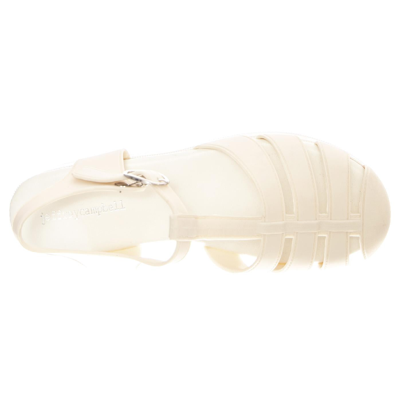 W' Candied Cream Sandals - Sandali Donna Bianchi JC-CAN-CRE  JEFFREY CAMPBELL 