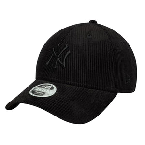 Cord 9FORTY Black New York Yankees - Cappellino in Velluto Nero con tono ricamato tono su tono 60691365  NEW ERA 