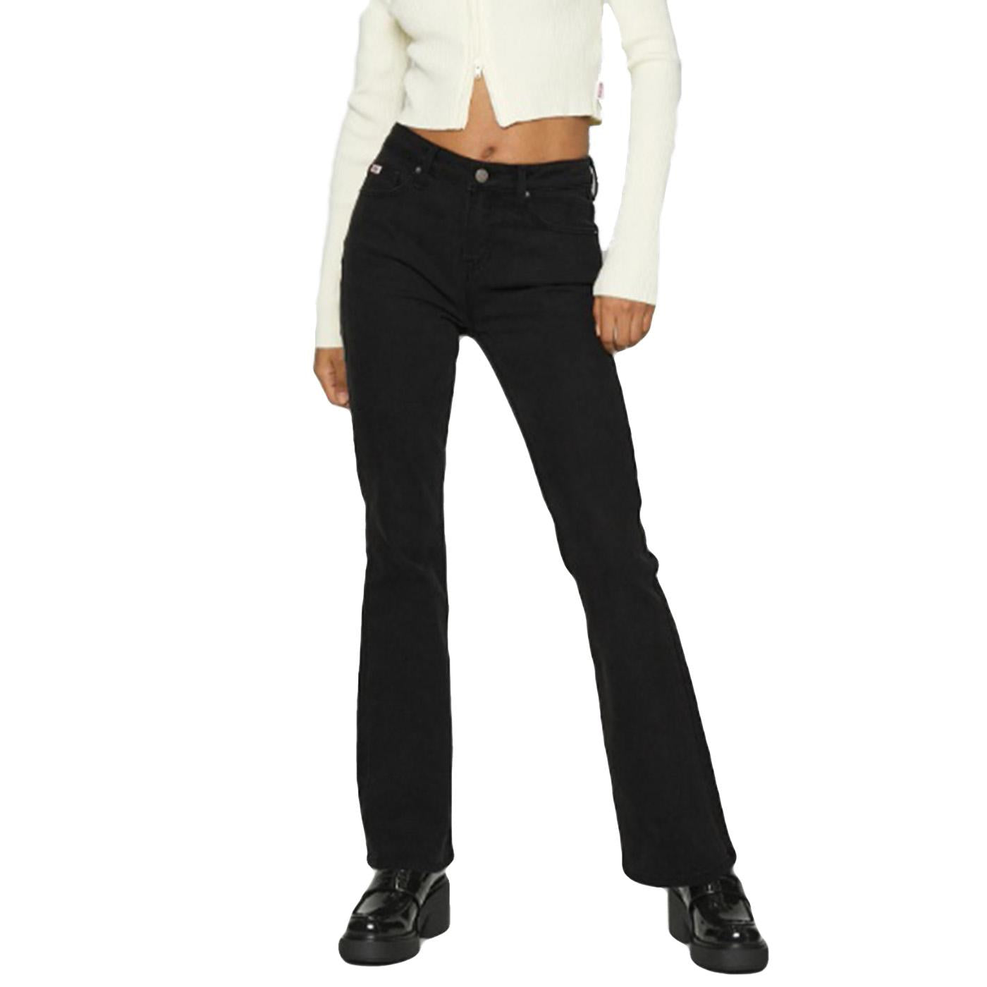 Go Kit Bootcut Pant Go Hyde Black Wash - Pantaloni Denim Jeans Donna Neri W3GG11D4UO0-F9UF  GUESS ORIGINALS 