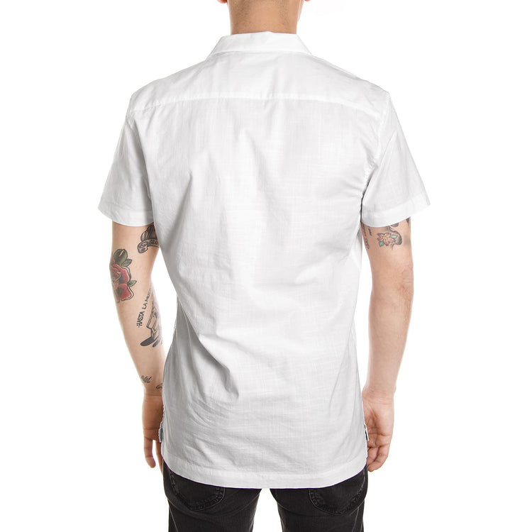 LUCA SHIRT BLACK LINE WHITE 141310123-000  MINIMUM 