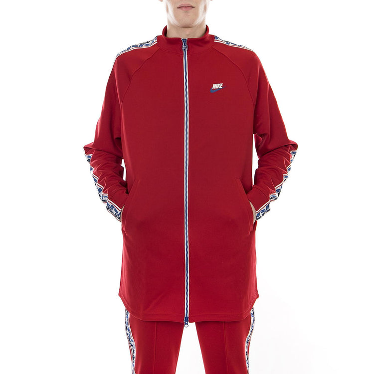 M NSW TAPED TRACK JKT POLY GYM RED/GYM BLUE/SAIL AJ2681-687  NIKE 