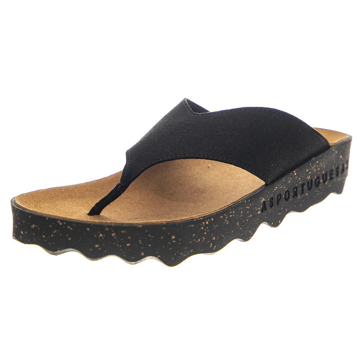Cole L Eco Suede Black - Sandali Donna Neri P018223000  ASPORTUGUESAS 