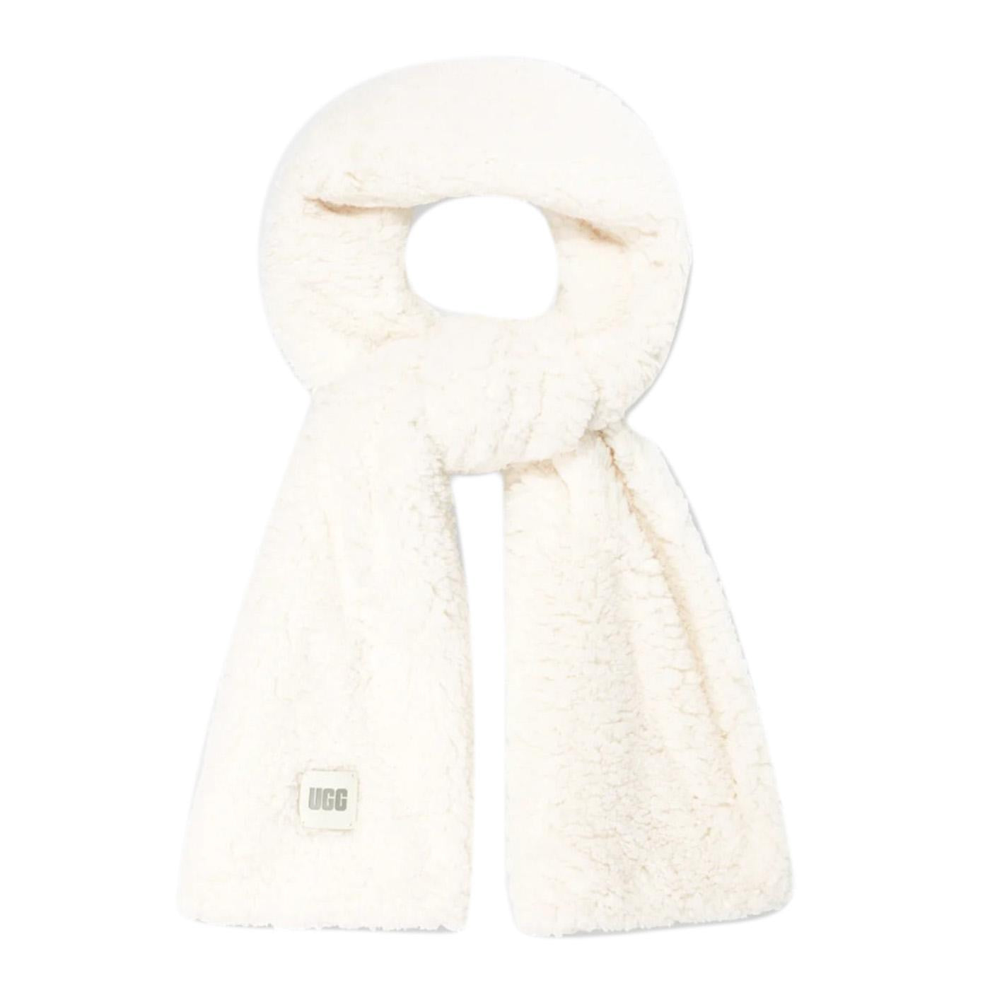 W Sherpa Oversized Scarf Nimbus - Sciarpa Bianca UGA20052-NMB  UGG 