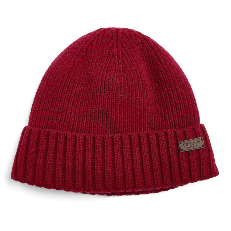 Carlton Beanie Cranberry - Cappellino a Cuffia Bordeaux MHA0449-RE75-FW23  BARBOUR 