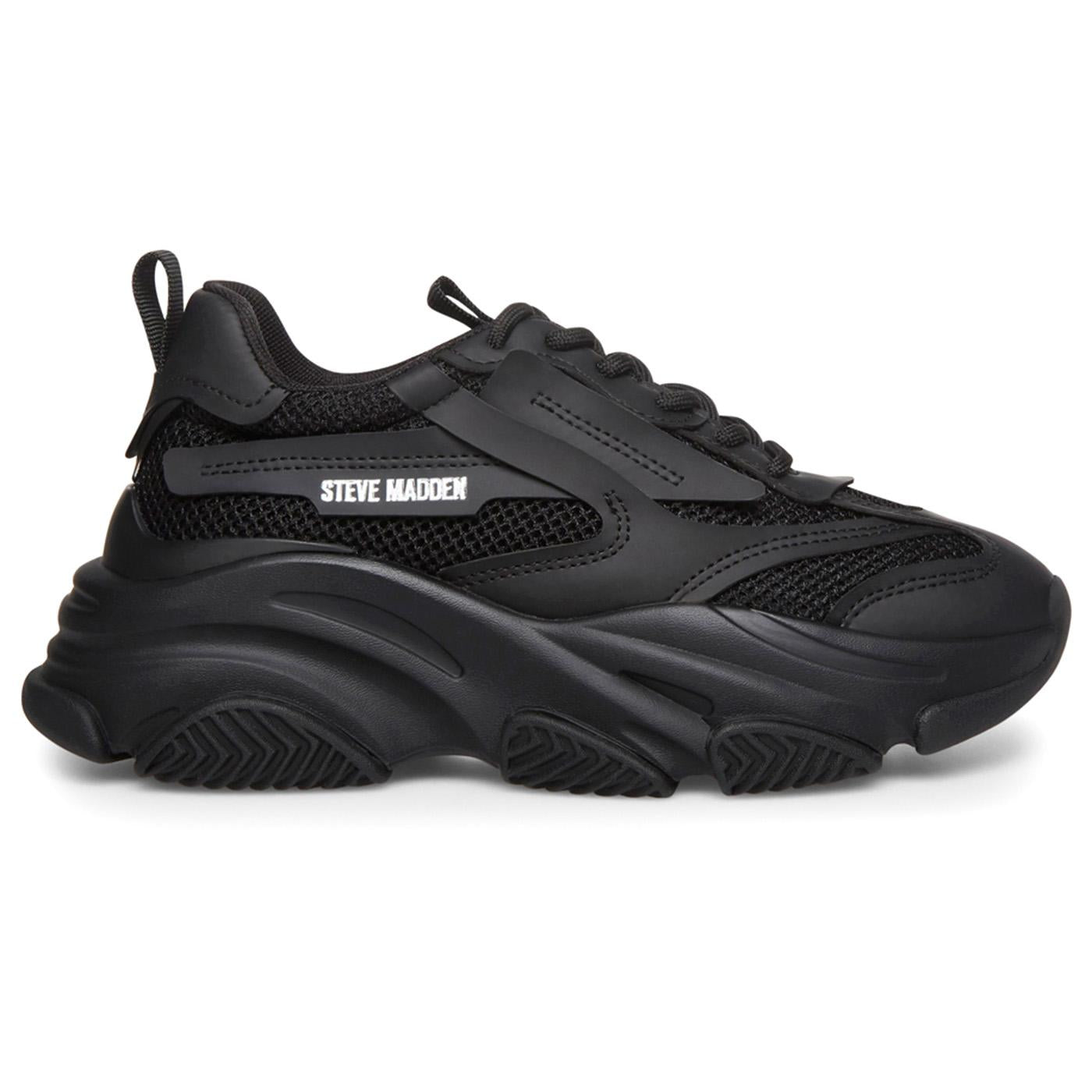 Possession Black + Mesh - Scarpe Stringate Profilo Basso Donna Nere SMPPOSSESSION-BLA  STEVE MADDEN 